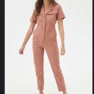 Full length jumpsuit, industrial style